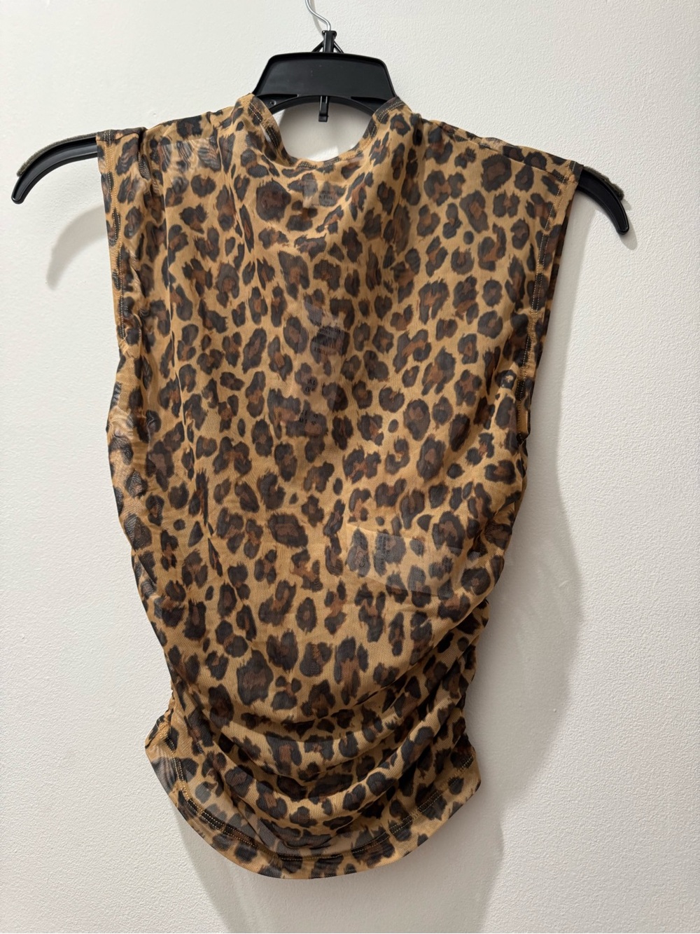 Abercrombie & Fitch Sleeveless Leopard-Print Tank in Brown and Black